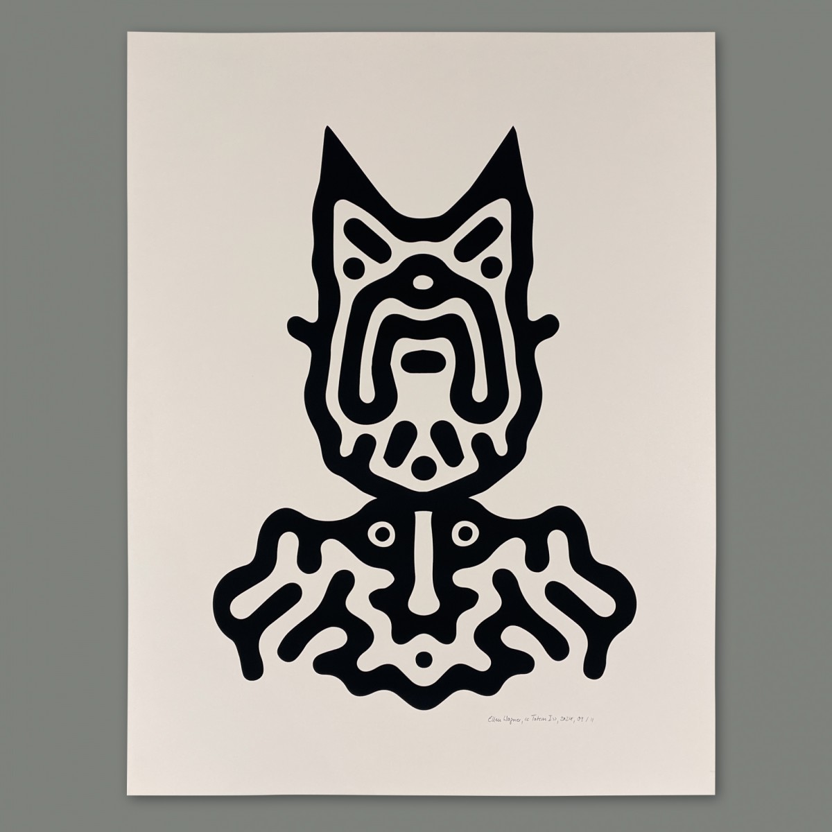Print now - Riot later ● Totem I - Handsiebdruck