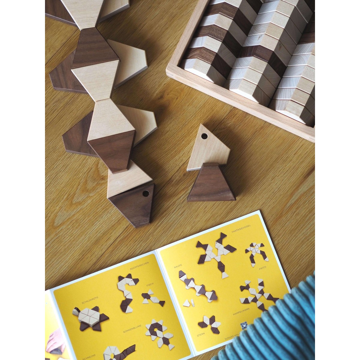 TRAPEZO (Starter Set) - Kreative Holzbausteine zum Stapeln & Balancieren