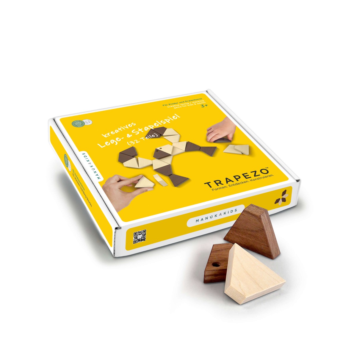 TRAPEZO - Kreative Holzbausteine zum Legen, Stapeln & Balancieren