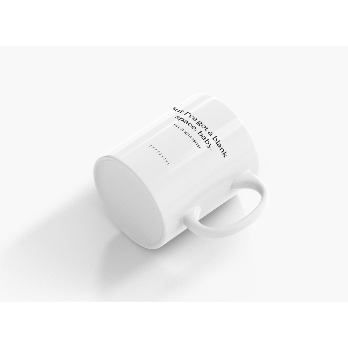 typealive / Tasse aus Keramik / Blank Space