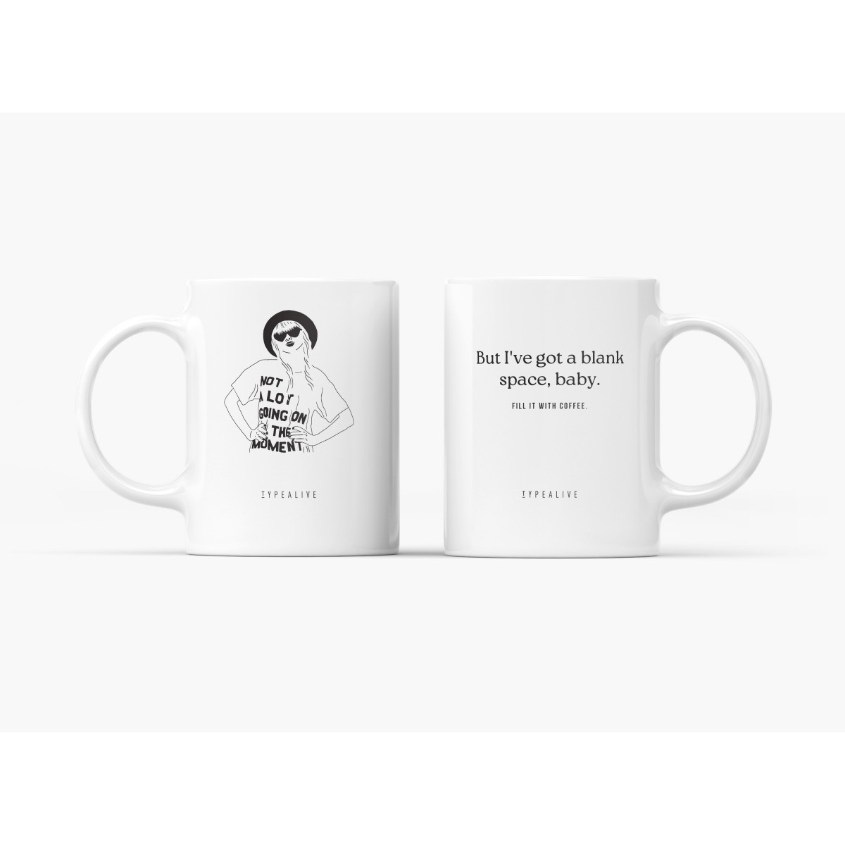 typealive / Tasse aus Keramik / Blank Space