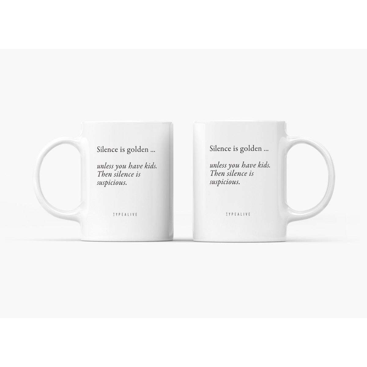 typealive / Tasse aus Keramik / Silence