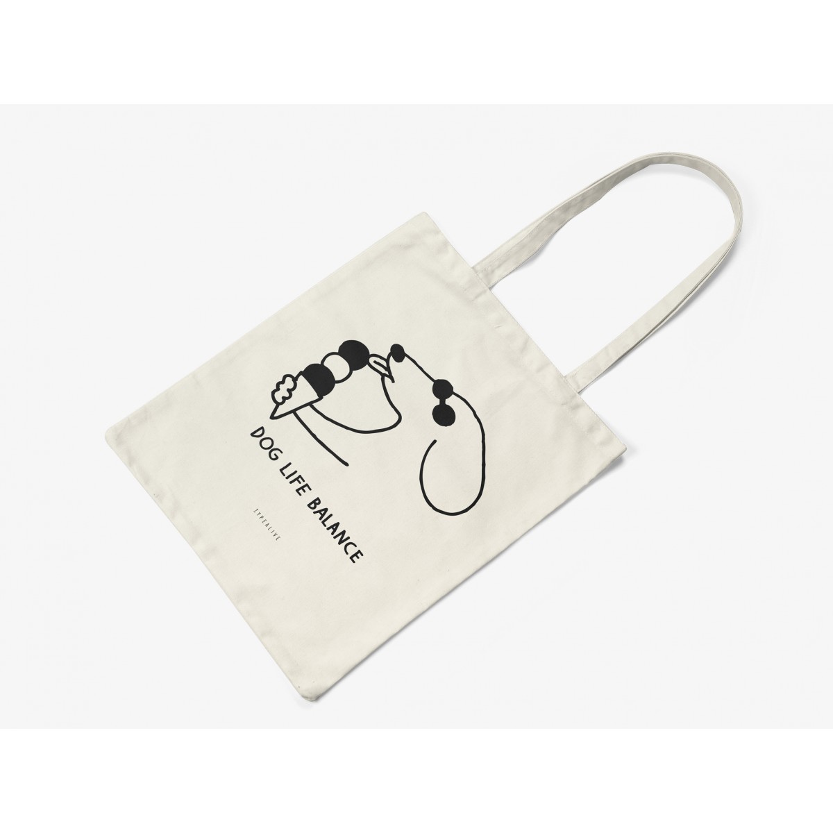 typealive / Baumwolltasche / Dog Life Balance