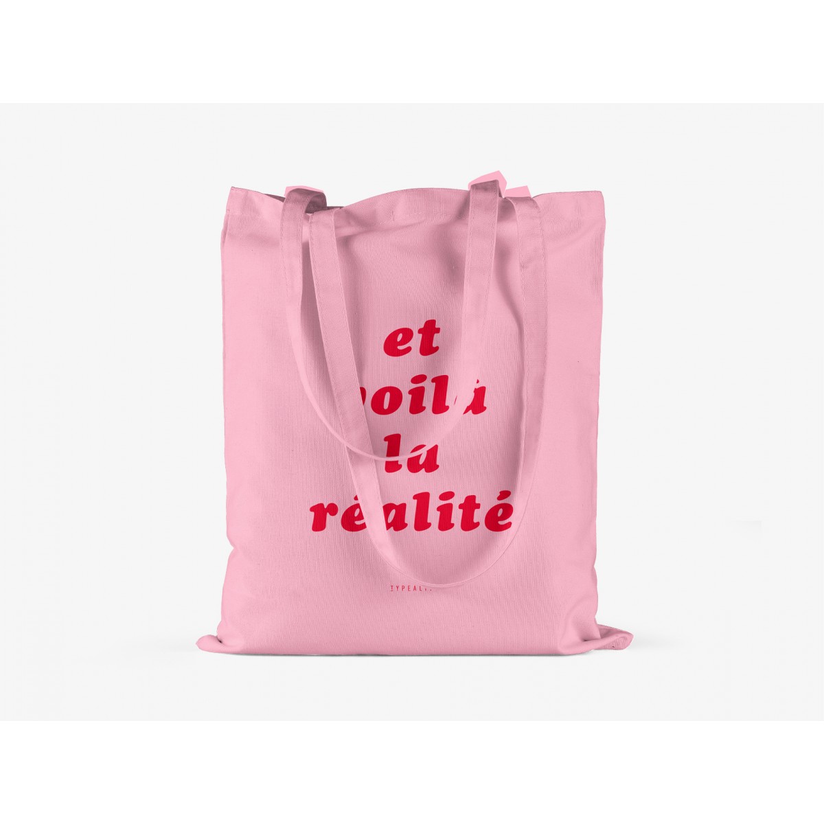 typealive / Baumwolltasche / Réalité / Pink