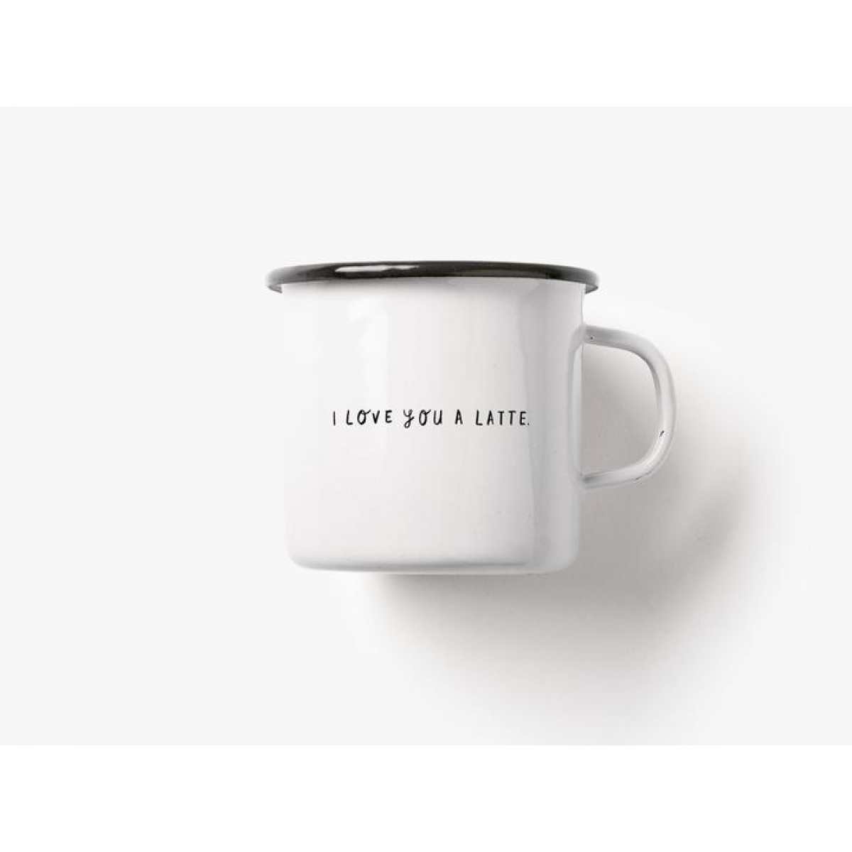 typealive / Emaillebecher Tasse / Love You A Latte