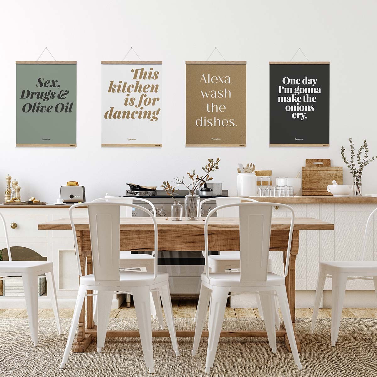 Küchenposter »Alexa« mit Posterleiste