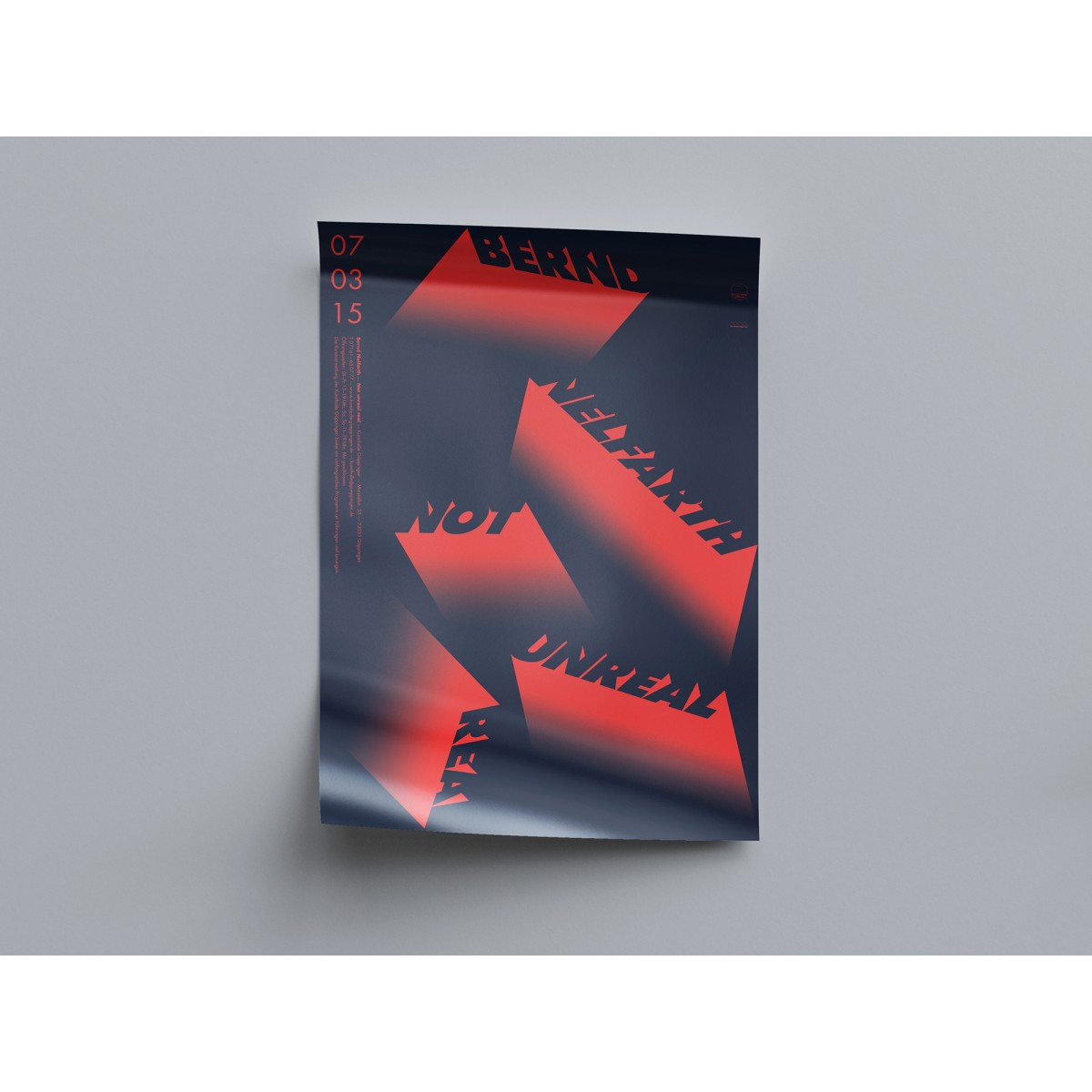 hinzkunst Plakat „Not unreal real“ DIN A1