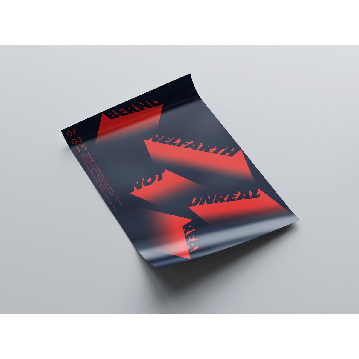 hinzkunst Plakat „Not unreal real“ DIN A1