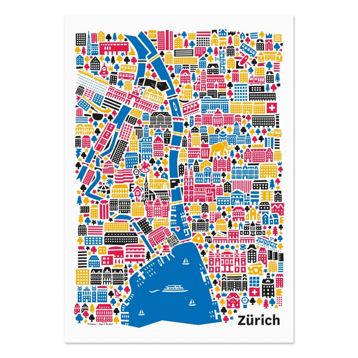 Vianina Zürich Poster 50x70