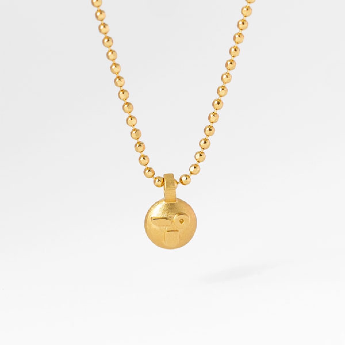 related by objects - vibe necklace - namaste - 925 Sterlingsilber - goldplattiert 