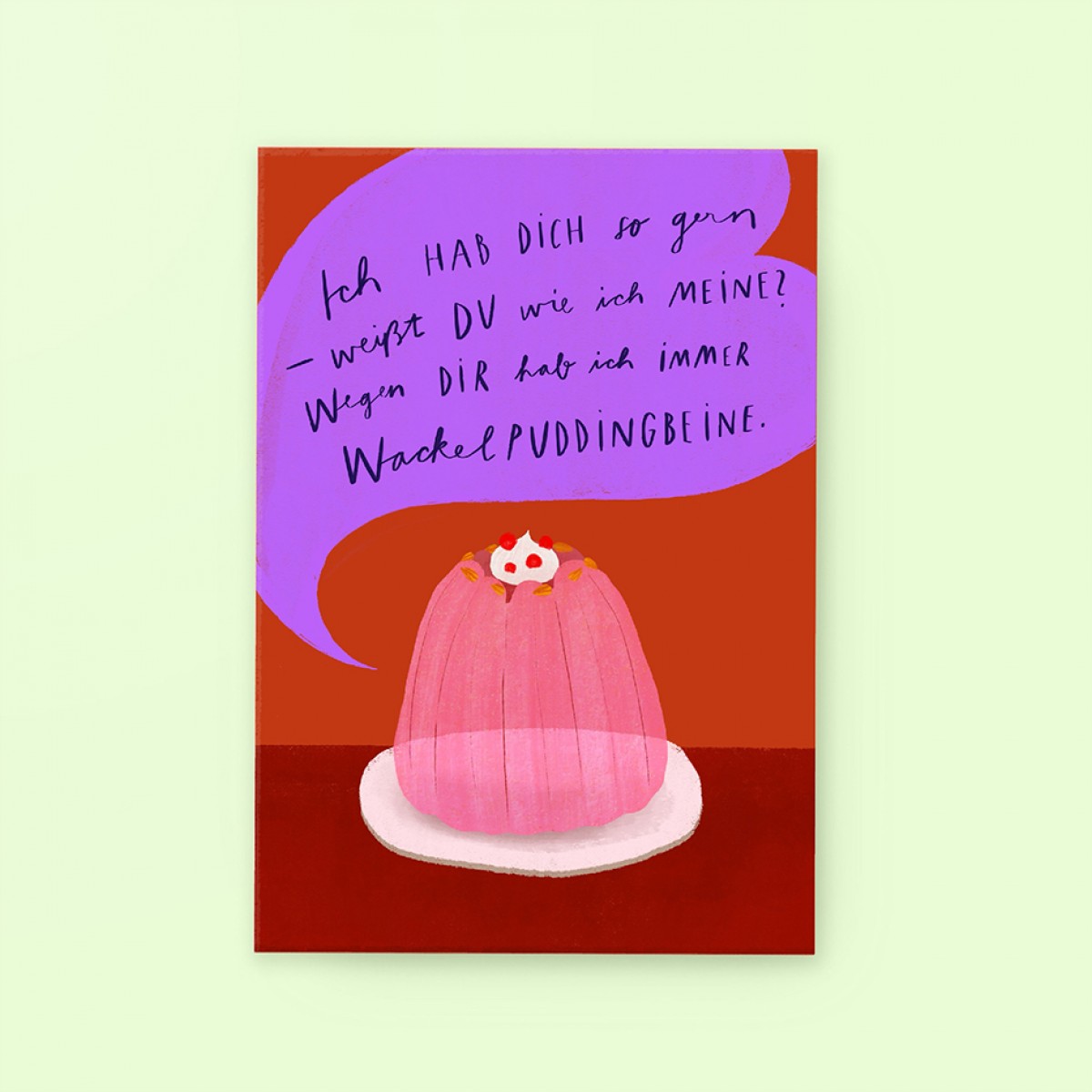 franzizo Postkarte »Wackelpuddingbeine«