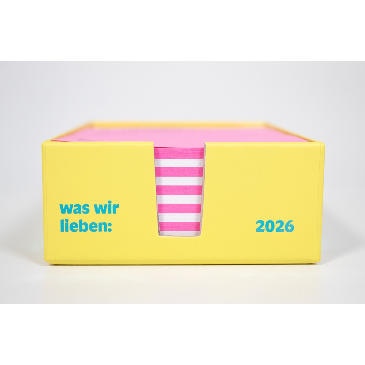 was wir lieben -
Ein Notizkalender für 2026 mit Liebeserklärungen an den Alltag