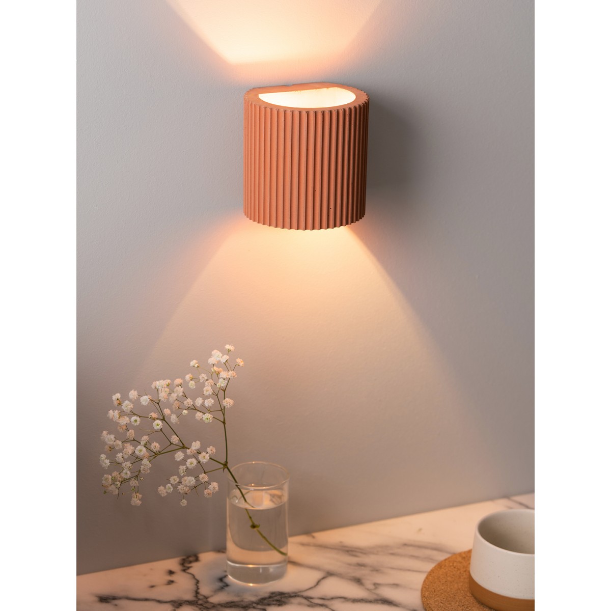 GANTlights - Wandlampe up and down – plissiert und farbenfroh [S6] 