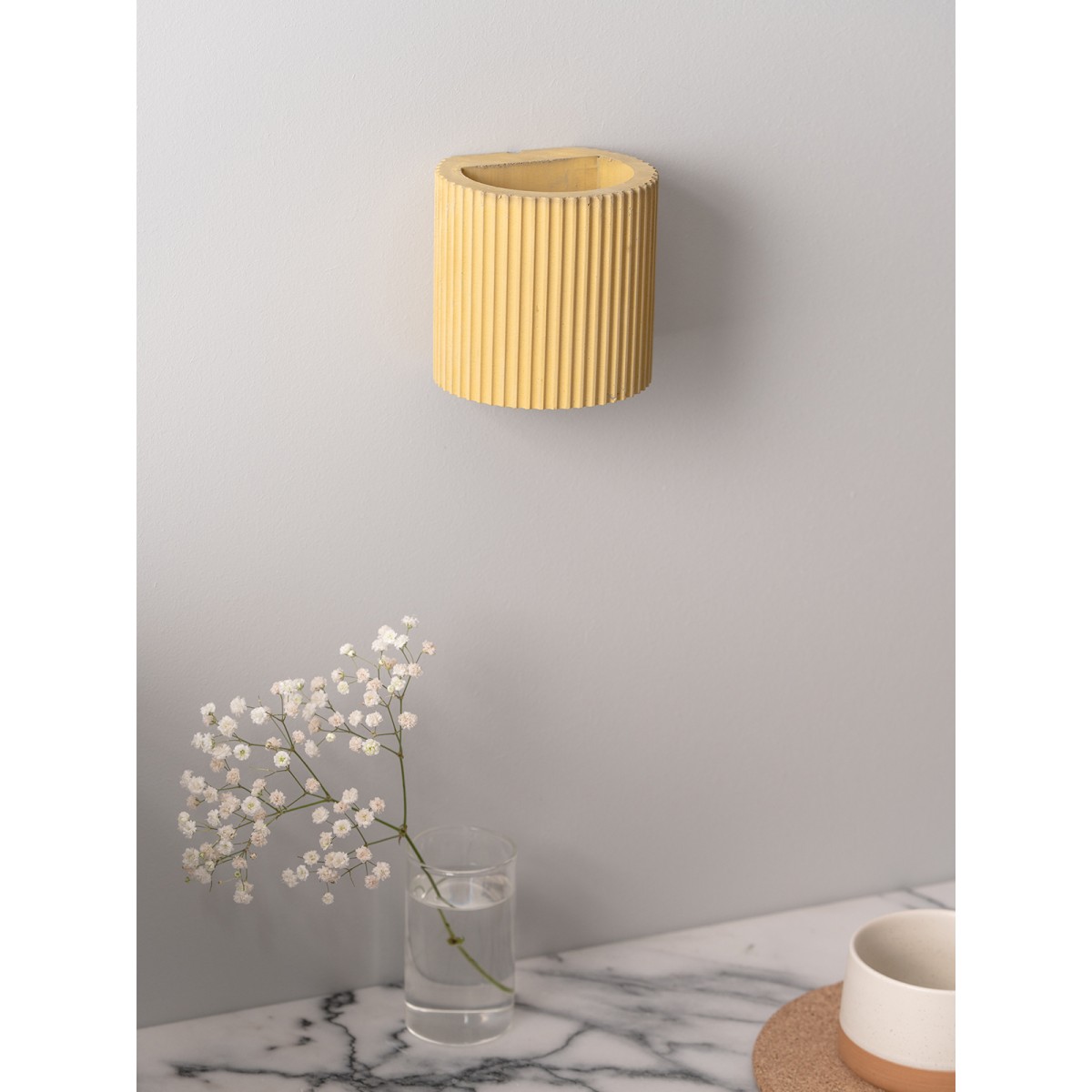 Wandlampe up and down – plissiert und farbenfroh [S6] 