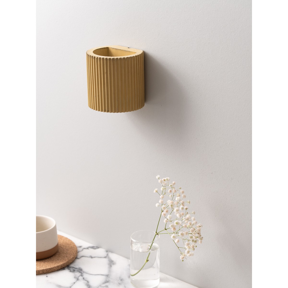 Wandlampe up and down – plissiert und farbenfroh [S6] 