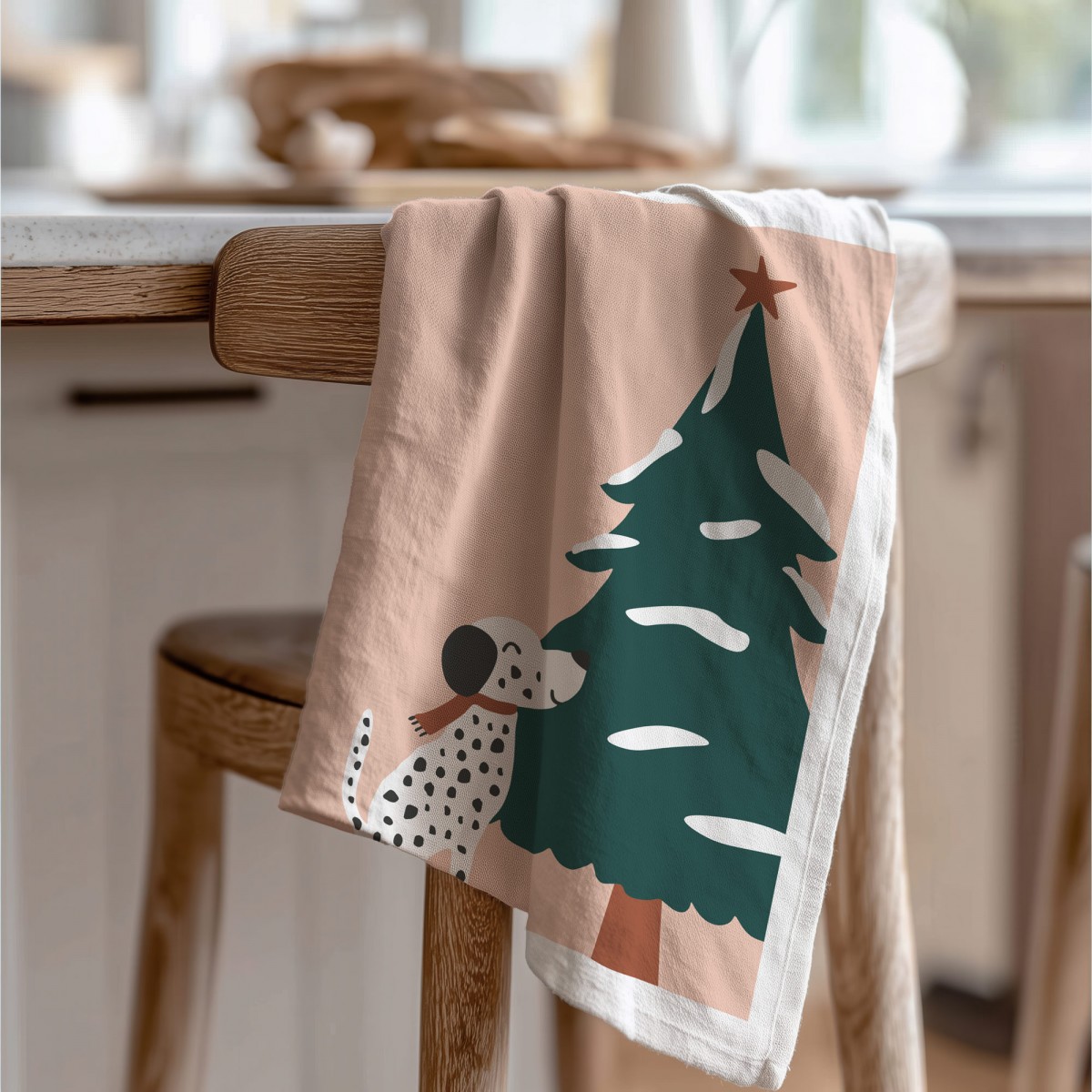 Geschirrtuch Weihnachten - Bio Baumwolle - Naturbedacht