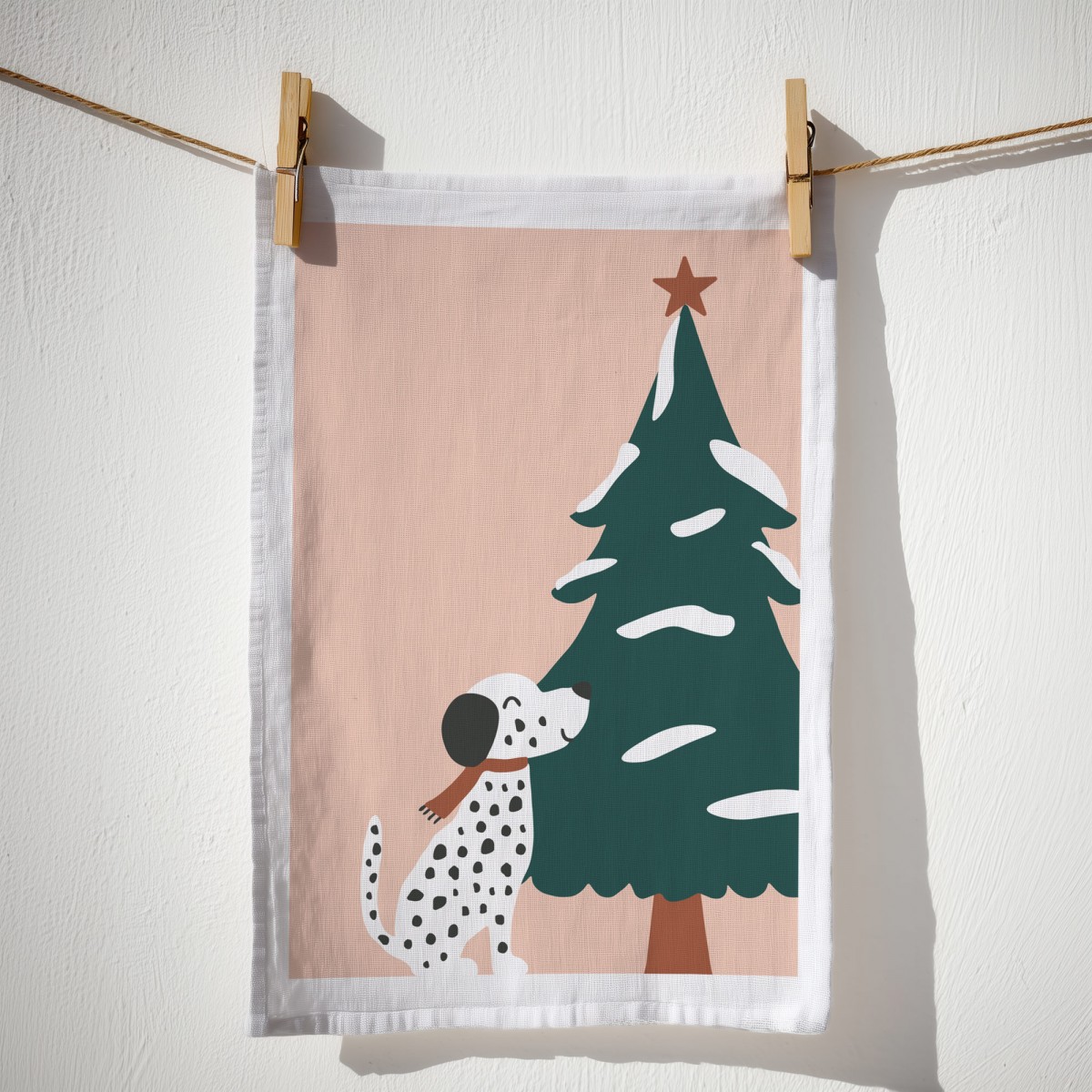 Geschirrtuch Weihnachten - Bio Baumwolle