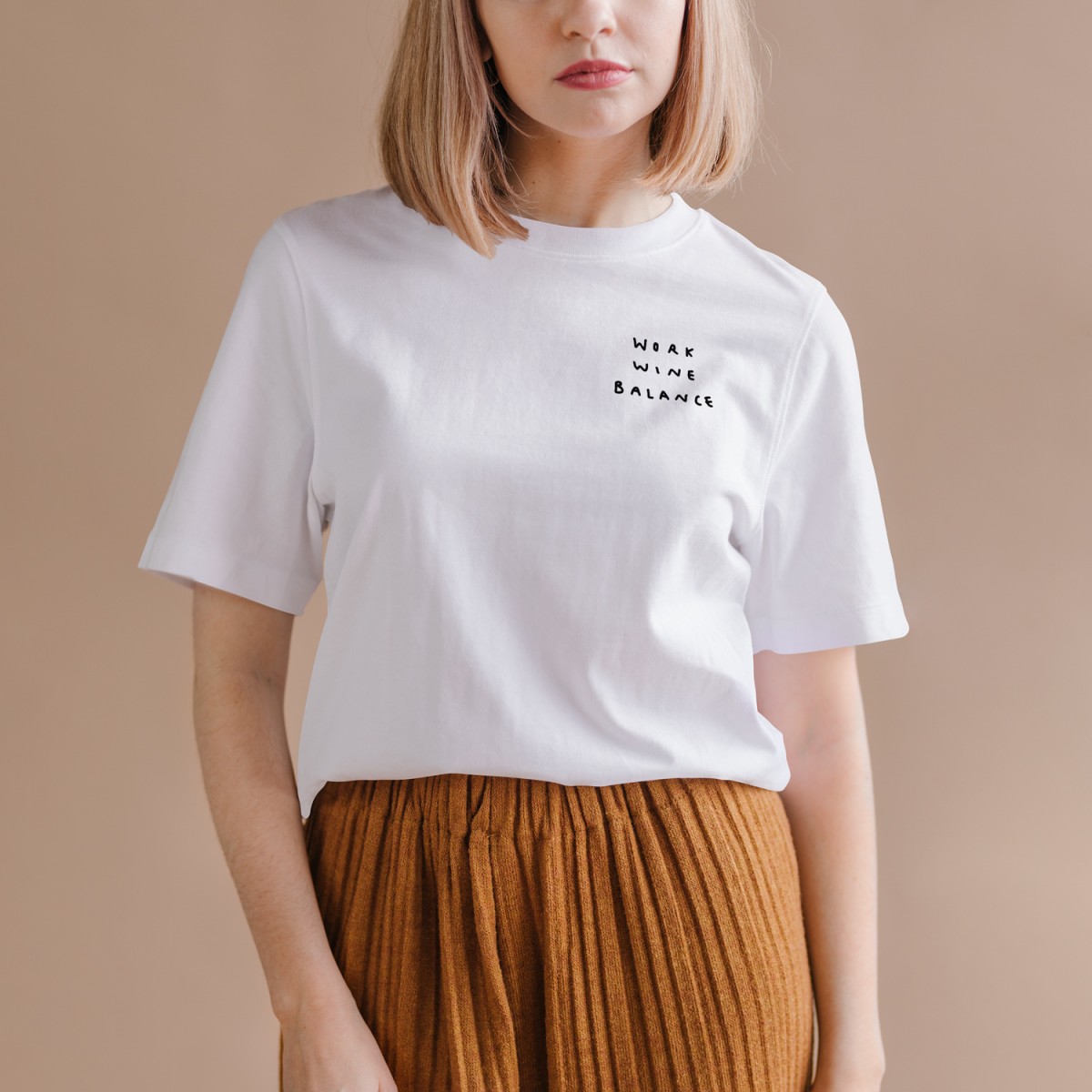 "Work Wine Balance" Unisex T-Shirt (Organic Cotton) by Johanna Schwarzer × selekkt