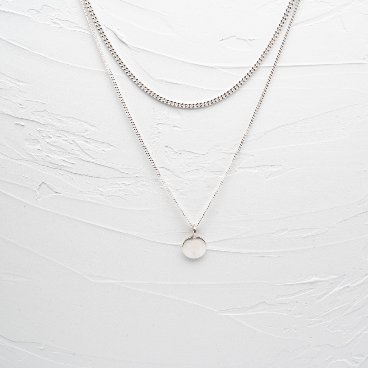 zweireihige Kette mit Anhänger - Sterlingsilber - SchmuckvonVreni