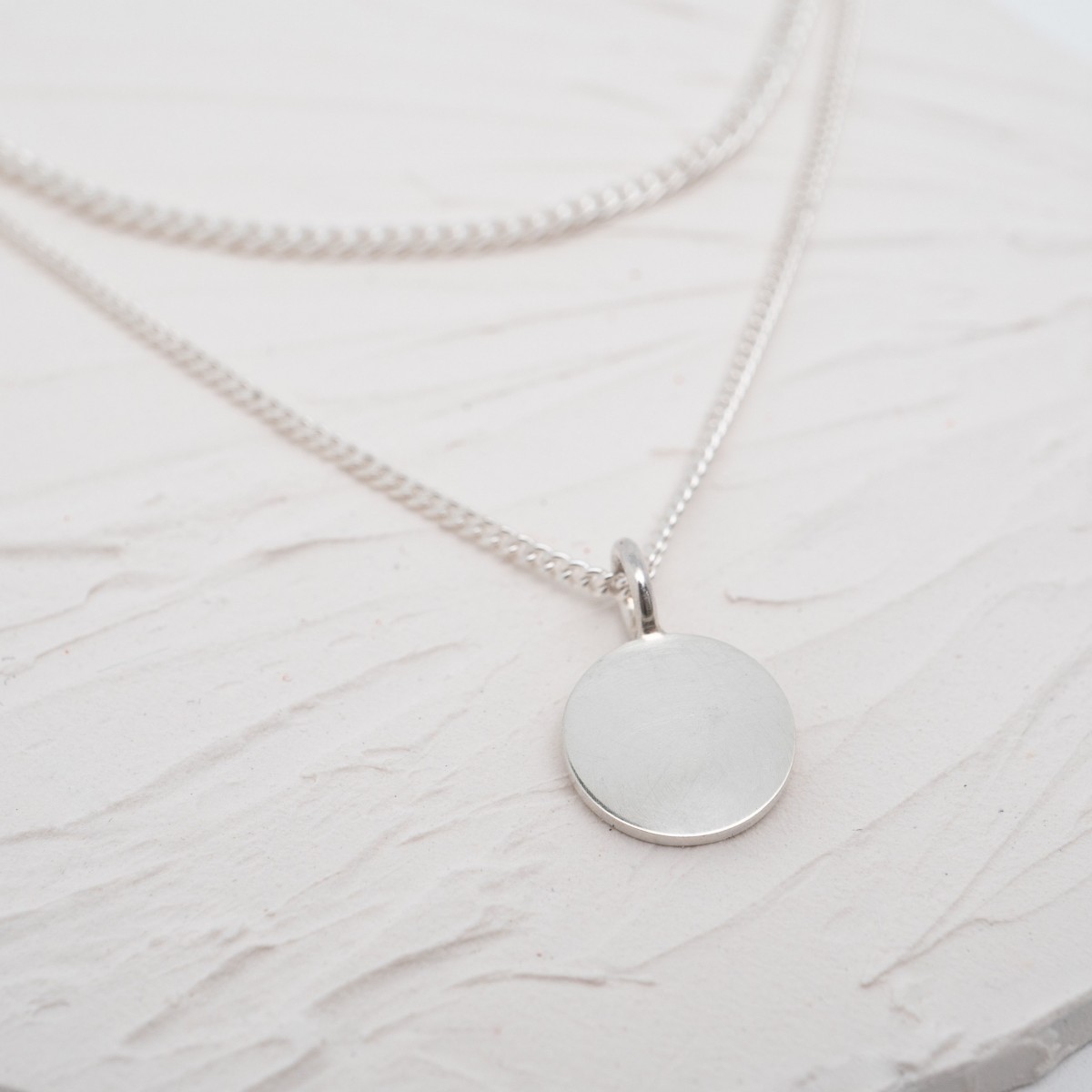 zweireihige Kette mit Anhänger - Sterlingsilber - SchmuckvonVreni