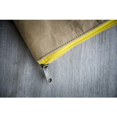 Nachhaltige Kraftpapier-Laptoptasche 15–16 Zoll | Waschbare vegane Hülle mit Zipper– Gefüttertes Laptop Sleeve für MacBook Pro/Air,Lenovo,HP