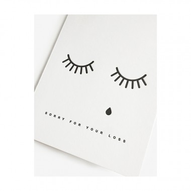 redfries teardrops – Letterpress-Klappkarte DIN A6 mit Umschlag