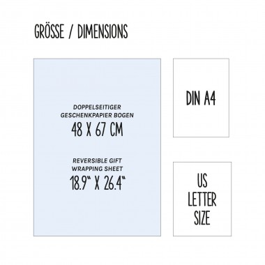 12 Bogen Weihnachtspapier mit verschiedenen Mustern von My Pretty Circus