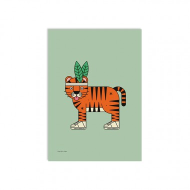 redfries high five tiger a3 – Kunstdruck DIN A3