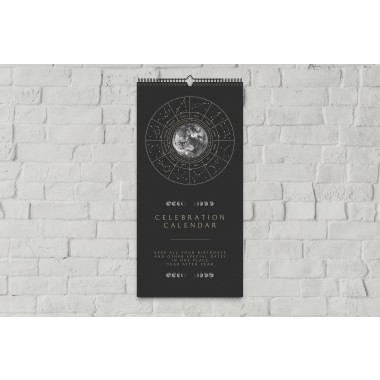 Ewiger Kalender Boho schwarz // ShellyCreates