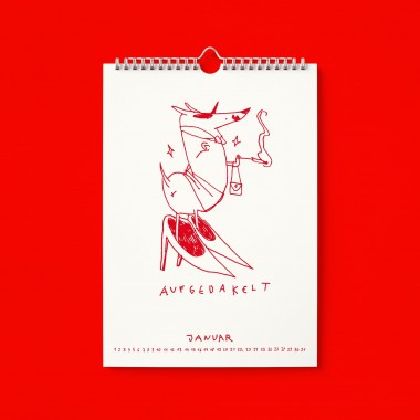 "Richtig auf Zackel durch 2026" Kalender by Gianluca Scigliano