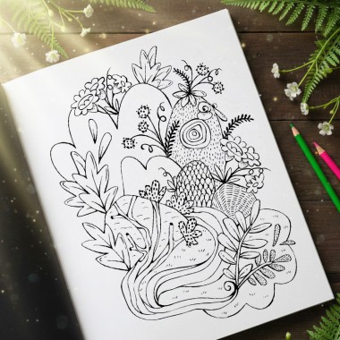 »Frühlings-Malbuch« zum Entspannen - Verena Pia