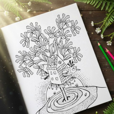 »Frühlings-Malbuch« zum Entspannen - Verena Pia