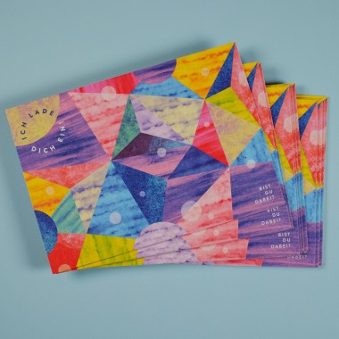 Einladungskarte / Einladung Kindergeburtstag / Postkarte / frau rippe