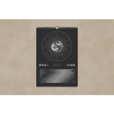 Mondkalender 2027 schwarz // ShellyCreates