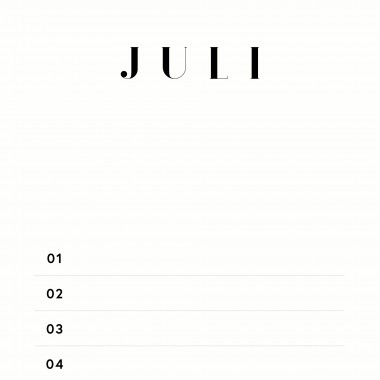 Geburtstagskalender Nr. 01 / immerwährend / frau rippe