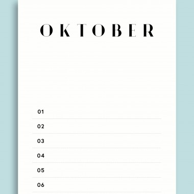 Geburtstagskalender Nr. 01 / immerwährend / frau rippe