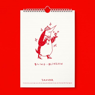 "Ich glaub ich Spinnguin! Schon 2026?!" Kalender by Gianluca Scigliano