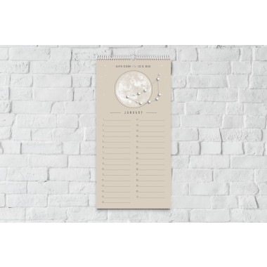 Ewiger Kalender Boho Beige // ShellyCreates