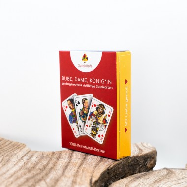 Spielköpfe Kunststoffkarten Rommé