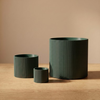 Lined Übertopf mittel – 3D-gedruckt