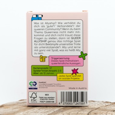 Spielköpfe Queer Allyship: Das nachhaltige Kartenspiel für LGBTQIA+ Allies