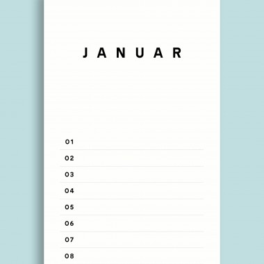 Geburtstagskalender Nr. 02 / immerwährend / frau rippe