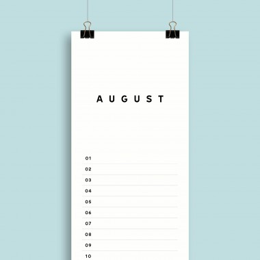 Geburtstagskalender Nr. 02 / immerwährend / frau rippe