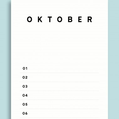 Geburtstagskalender Nr. 02 / immerwährend / frau rippe