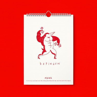 "Ich glaub ich Spinnguin! Schon 2026?!" Kalender by Gianluca Scigliano