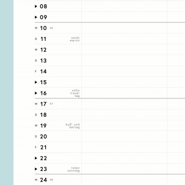 A4 Familienplaner Nr. 03 / 3 Spalten / ab sofort / frau rippe