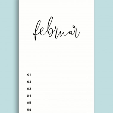 Geburtstagskalender Nr. 03 / immerwährend / frau rippe
