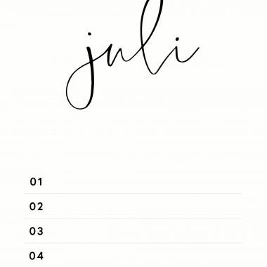Geburtstagskalender Nr. 03 / immerwährend / frau rippe