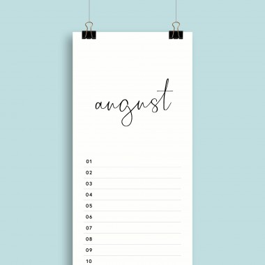 Geburtstagskalender Nr. 03 / immerwährend / frau rippe