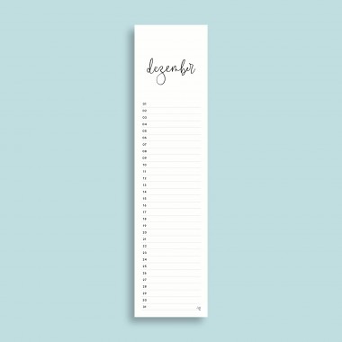 Geburtstagskalender Nr. 03 / immerwährend / frau rippe